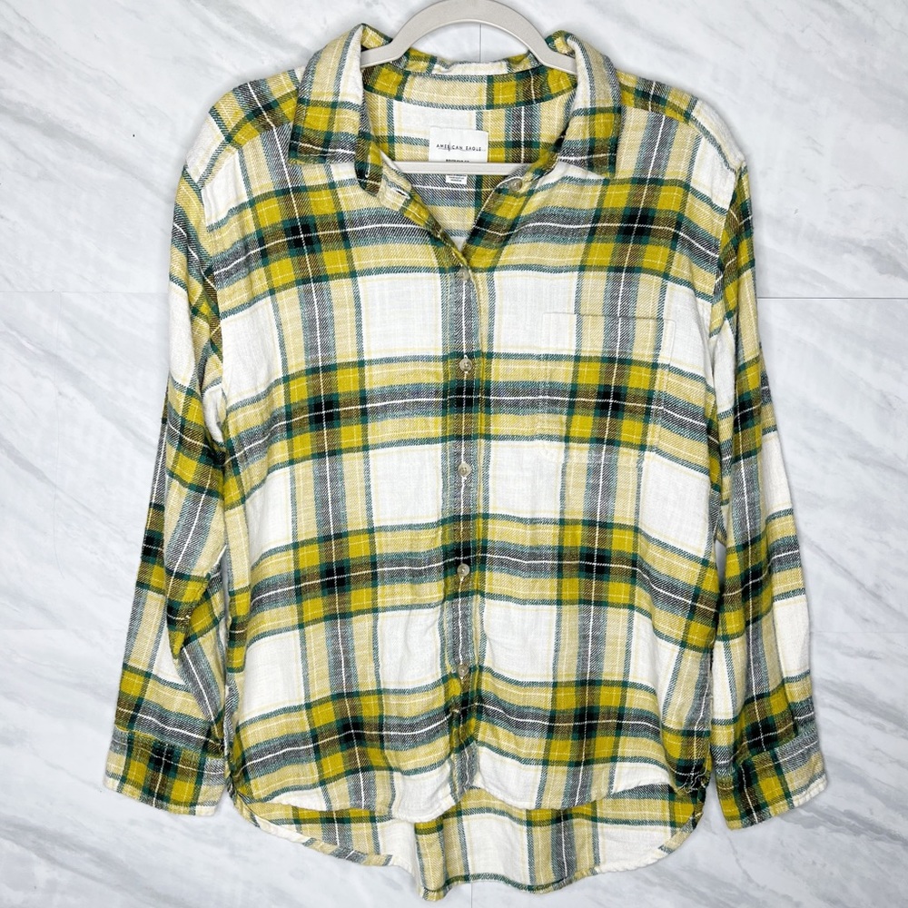 AEO Boyfriend Fit Flannel Small